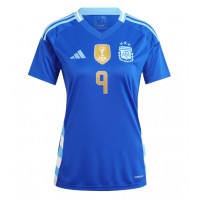 Argentína Julian Alvarez #9 Vonkajší Ženy futbalový dres Copa America 2024 Krátky Rukáv